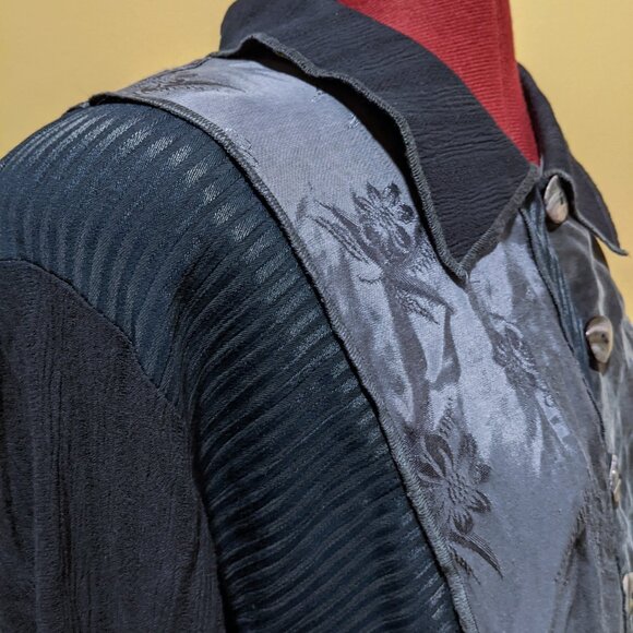 Vintage Spencer Alexis Patchwork Maxi Dress – Sapphire Blue Women's Size L (16) - Picture 13 of 16